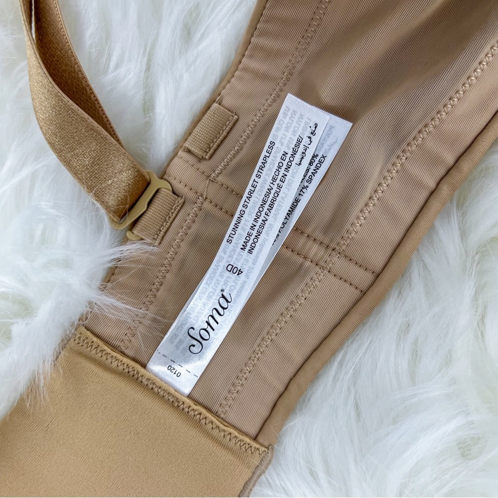 Soma Stunning Starlet Strapless Bra - Soft Tan - 40D - Picture 8 of 9